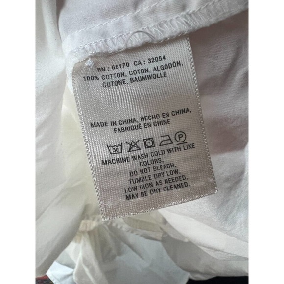 Anthropologie Maeve Smocked Poplin Halter Top White 100% Cotton Women's S Small - Picture 8 of 8